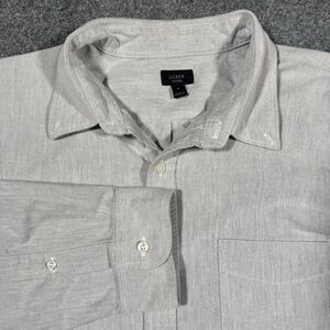 J Crew Oxford Long Sleeve Gray Button Shirt XL